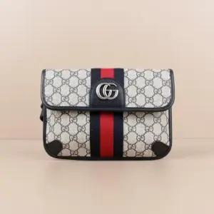 오피디아 GG 수프림 힙색 네이비 674081 96IWN 4076