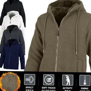 데일리 후드 양털 플리스 보아 양털 플리스 자켓 안감 겨울