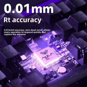 AULA 새로운 HERO 68HE 마그네틱 스위치 게임용 키보드, E-스포츠 게임, 맞춤형 RGB 기계식 유선 인체공학