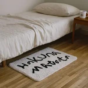 두텁고 부드러운 발매트 침실 주방 현관 욕실 매트 미끄럼방지