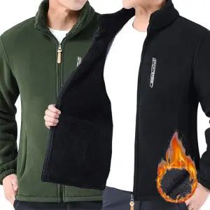 온기고정 양털 기모 플리스 집업 자켓 4color / 겨울 보온후리스 뽀글이 점퍼 따뜻한 방한 아우터