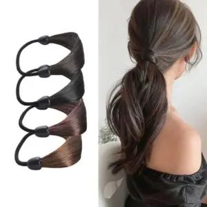머리카락 고무줄 인조모 헤어링 헤어슈슈 머리끈 인조모헤어끈