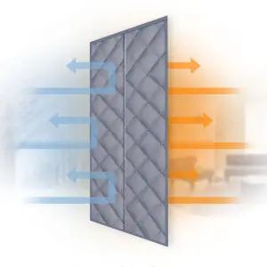 현관 단열 커튼 풀커버 겨울 보온 패딩 방풍 커튼 바람막이 베란다 문풍지 현관문 가림막 차단 방문 냉기