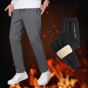 겨울 남성 방한바지 양모안감 트레이닝 밴딩팬츠 조거 일자바지