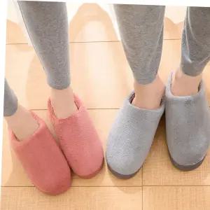 극세사털슬리퍼 부드러운 털 실내 슬리퍼 실내화 사무실 겨울 거실화