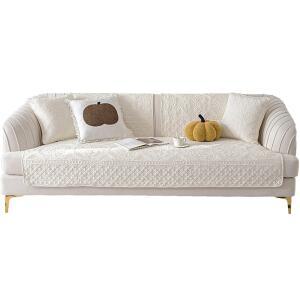 순면 소파패드 사계절용 여름 풀솜 솔리드 방석 커버 화이트 유럽식 가리개 맞춤