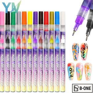 다채로운 DIY 네일 아트 펜 라인 드로잉 및 디테일링 도구 매니큐어 디자인 키트에 이상적