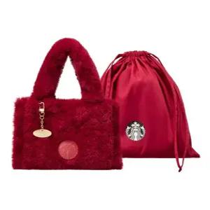 스타벅스 시크릿 딜라이트 미니 퍼 토트백 레드