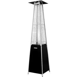 글라스 파티오 히터 대형 난로 타워 야외 유리관 카페 삿갓