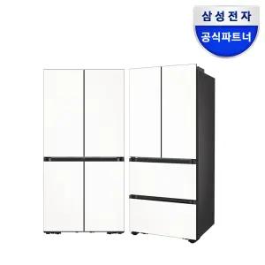 삼성 비스포크 키친핏 냉장고 김치냉장고 세트 RM70F63M2Z+RK70F42M3Z 에센셜화이트