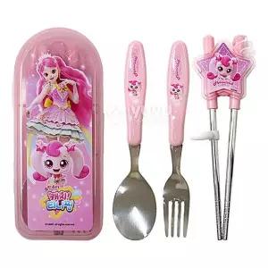 캐치티피닝 캐릭터 어린이 무소음 수저 케이스 세트
