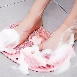 고품질 핑크 발세척 실리콘 브러쉬 발 관리 닦개패드 (WFFV5RV)