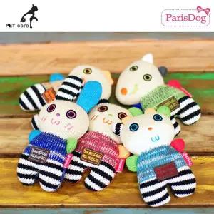 [골드스마일]니트토이 패리스독 애니멀 랜덤1개 애완용품 애견훈련