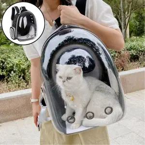 [골드스마일]고양이 투명 이동장 애견 가방 캐리어 반려동물 백팩