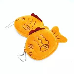 고품질 붕어빵 동전지갑 열쇠고리 학교 귀여운 특이한 학원 학생 (WFFVE6W)