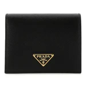 트라이앵글 로고 플랩 스몰 지갑 1MV204QHH F0002