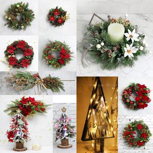 포유더샵 크리스마스 장식 리스 종 캔들링장식  트리