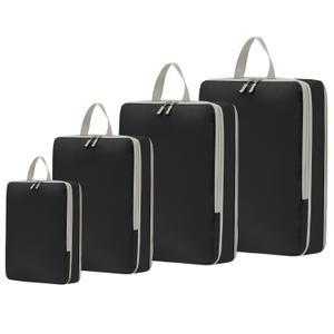 [추가70%] 여행용 압축 파우치 4종 SET 부피 순삭 캐리어 여행 압축파우치 S~XL 세트 트래블 여행용품 정리 가방