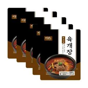 [내일도착] 미정옥 육개장 500g 5봉 국산소고기 상온