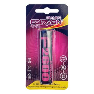 18650 리튬이온 배터리 후레쉬 충전지 건전지 / F2600