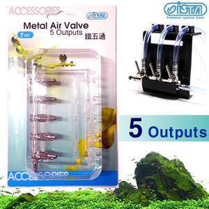 이스타 5구 에어 조절 분지 (투명) [호스정리 겸용] 수족관 어항 브로와 분배기 축양장 기포기 산소기 구피