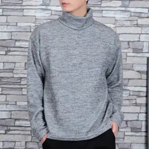 따듯한 오버핏 매직 폴라티R 7컬러 / 니트 남자 남성 스웨터 터틀넥 옷 기모 겨울 목폴라 티셔츠