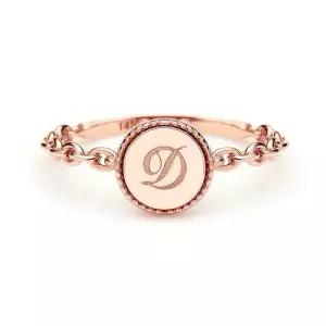 [도로시] 14k 마이원 스토어 이니셜 반지