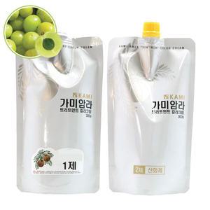 가미암라 트리트먼트 칼라 크림 300g 1제+2제 염모제