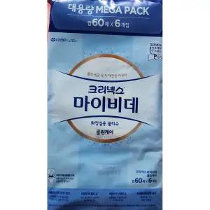 마이비데 화장실용 물티슈 캡형 60매 x 6팩 코스트코
