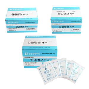 한일 멸균거즈 2인치 3인치 4인치 100매 1박스 일회용 가아제