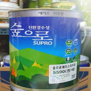 KCC 숲으로 에이스 외부용 4L 청색(5590) 무광 외부수성페인트