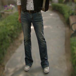 B1502 스판 부츠컷 남자 청바지 (28-34 인치) - DENIMS