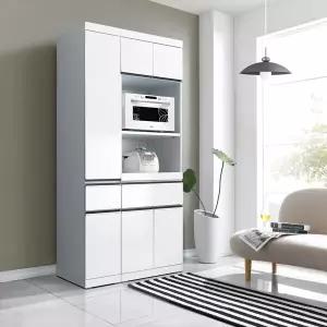 [유니콘]모던키큰 광파오븐렌지대+틈새장2000 주방수납가구 광폭수납장 코너장 틈새장 주방가구 렌지대