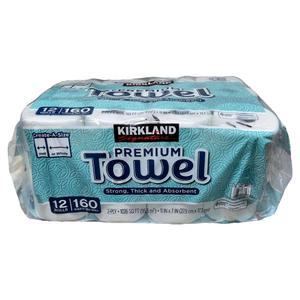 코스트코 커클랜드 종이타올 키친타올 티슈 160매 x 12롤 (279mm x 177mm 2겹)