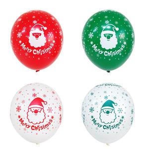 산타풍선(50개입) 크리스마스 산타클로스 인쇄 풍선