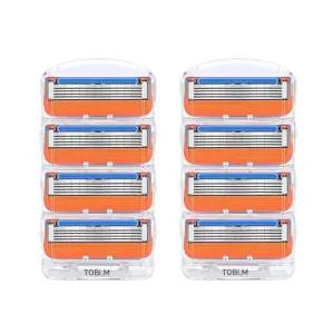 (무료배송) 토비메모리 질레트 면도날 호환전용 퓨전파워 2팩 (8입)