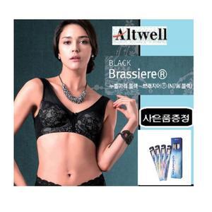 누벨마리 블랙브라 로얄 시스루디자인컵 노와이어 풀컵 넓은 어깨끈 가슴을 모아주는 기능 up
