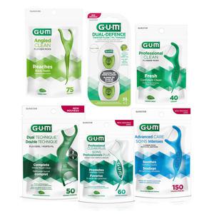 GUM 검 Y자형 일회용 치실 모음전 6종