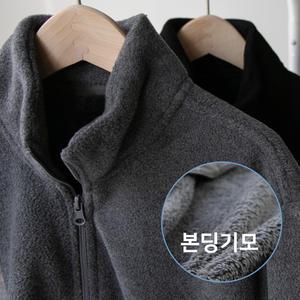 호프 안감 본딩기모 집업 남자 후리스 플리스 잠바