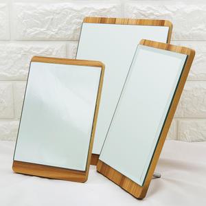 사각 우드 인테리어 침실 화장 거울 벽걸이 탁상 겸용