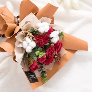 장미 조화 꽃다발 오트리엔틱 43cm 인테리어 꽃 선물 장식 기념일 졸업식 발표회 학예회