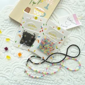 파츠 비즈 마스크스트랩 만들기 DIY 세트 6종 [Dahlia 스마일 마스크 목걸이 줄 끈 걸이 고리 셀프 제작]