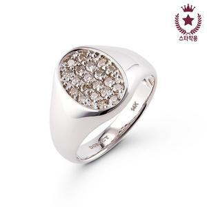 [도로시][에스파윈터 착용] 14k 볼륨 오벌 풀셋 애끼반지(다이아몬드)