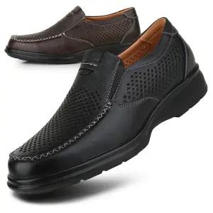 [행텐] 망사 펀칭 소가죽로퍼 컴포트화 슬립온 캐주얼구두 여름신발 신사화