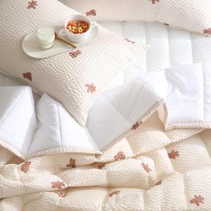 플로라 코지베어 시어서커 여름 차렵이불 SS/Q 캐릭터 4종