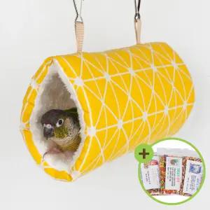 원통형 터널둥지(중) 햄스터 해먹 앵무새 침대 은신처