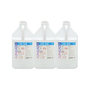 조은팜 다나 에탄올4L알콜83% 공간소독 무료전달 소독제3개 보건소 학교 소독제
