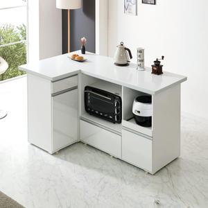 마담뚜하이 프리미엄 아일랜드식탁, 바디 하이그로시, 상판 인조대리석, 홈바, 광파 오븐 렌지대 수납.