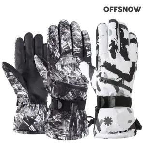OF2101 터치 방한장갑 주니어용 성인용 이중방수 스키 자전거 오토바이 스쿠터 장갑