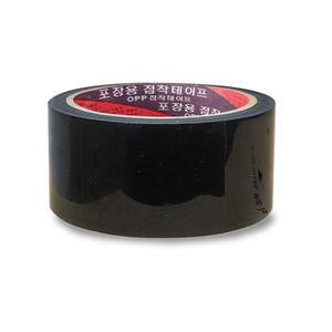 흑색OPP테이프 흑색 박스테이프 검정색칼라OPP